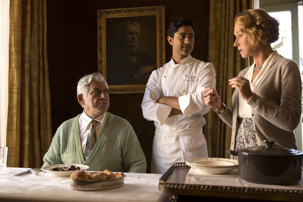 As Papa Kadam with Manish Dayal and Helen Mirren in The Hundred-Foot Journey (2014)