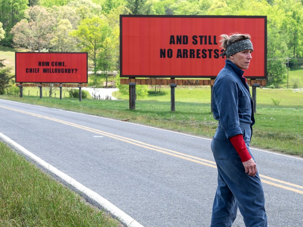 Frances McDormand as grieving mother Mildred Hayes in Martin McDonagh&amp;rsquo;s Three Billboards Outside Ebbing, Missouri