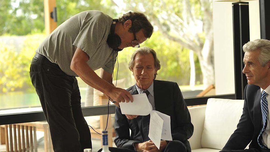 Hare directing Bill Nighy on location for Turks &lt;span class=&quot;amp&quot;&gt;&amp;amp;&lt;/span&gt; Caicos