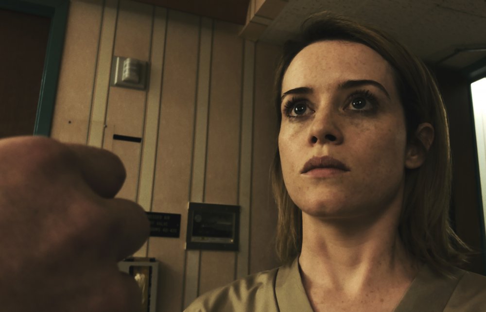 Claire Foy as Sawyer Valentini in Unsane