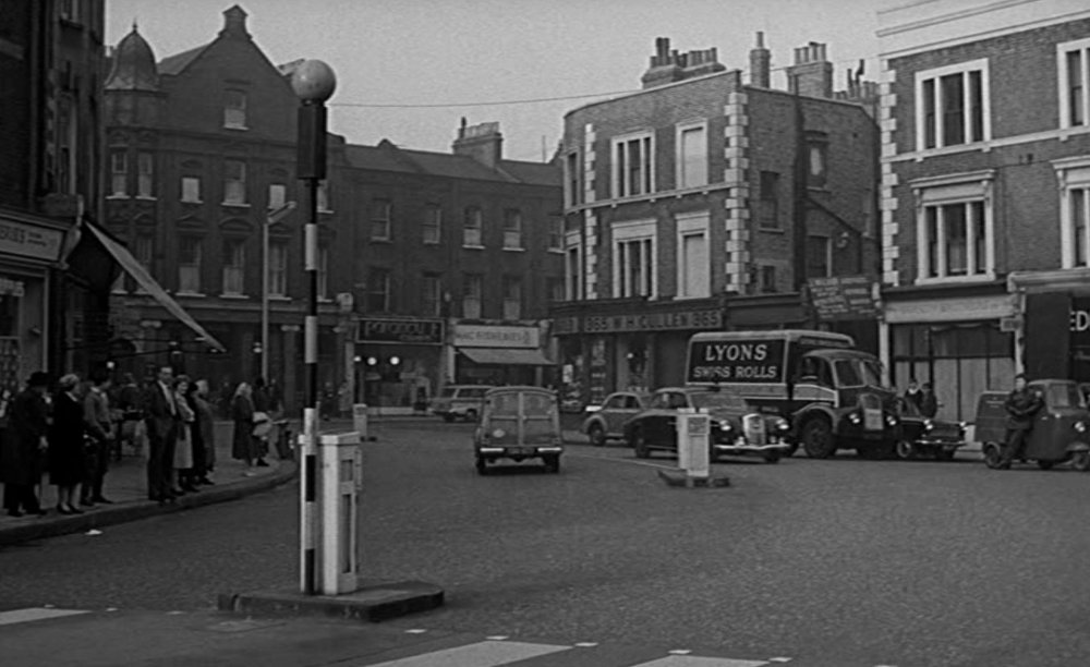 The crossing outside Fulham police station