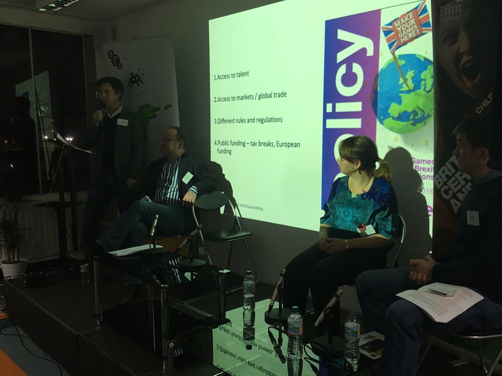 Ukie&#039;s Dan Wood leads the final session on Brexit and how it might affect the games sector with Charles Cecil (Revolution), Anna Mansi (BFI) and Chris Taylor (Eaton Smith).