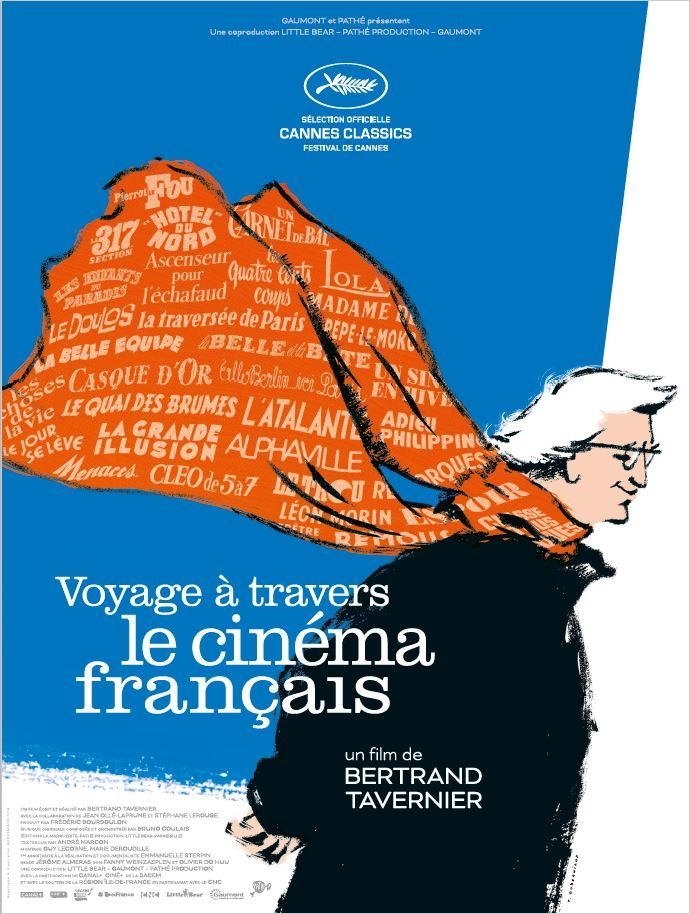 The festival poster for Bertrand Tavernier’s A Journey through French Cinema (2016)