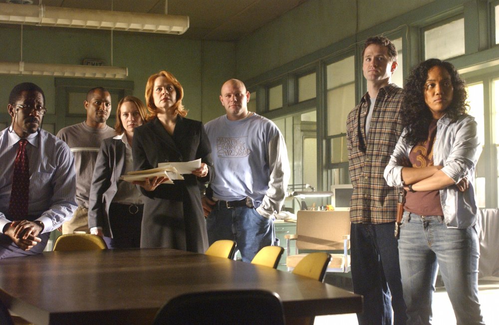 The Wire&amp;#8217;s investigating detail, and colleagues; from left: Lester Freamon (Clarke Peters), Ellis Carver (Seth Gilliam), Beadie Russell (Amy Ryan), Felicia &amp;lsquo;Snoop&amp;rsquo; Pearson (Felicia Pearson), Thomas &amp;lsquo;Herc&amp;rsquo; Hauk (Domenick Lombardozzi), Roland &amp;lsquo;Prez&amp;rsquo; Pryzbylewski (Kim True-Frost), Kima Greggs (Sonja Sohn)