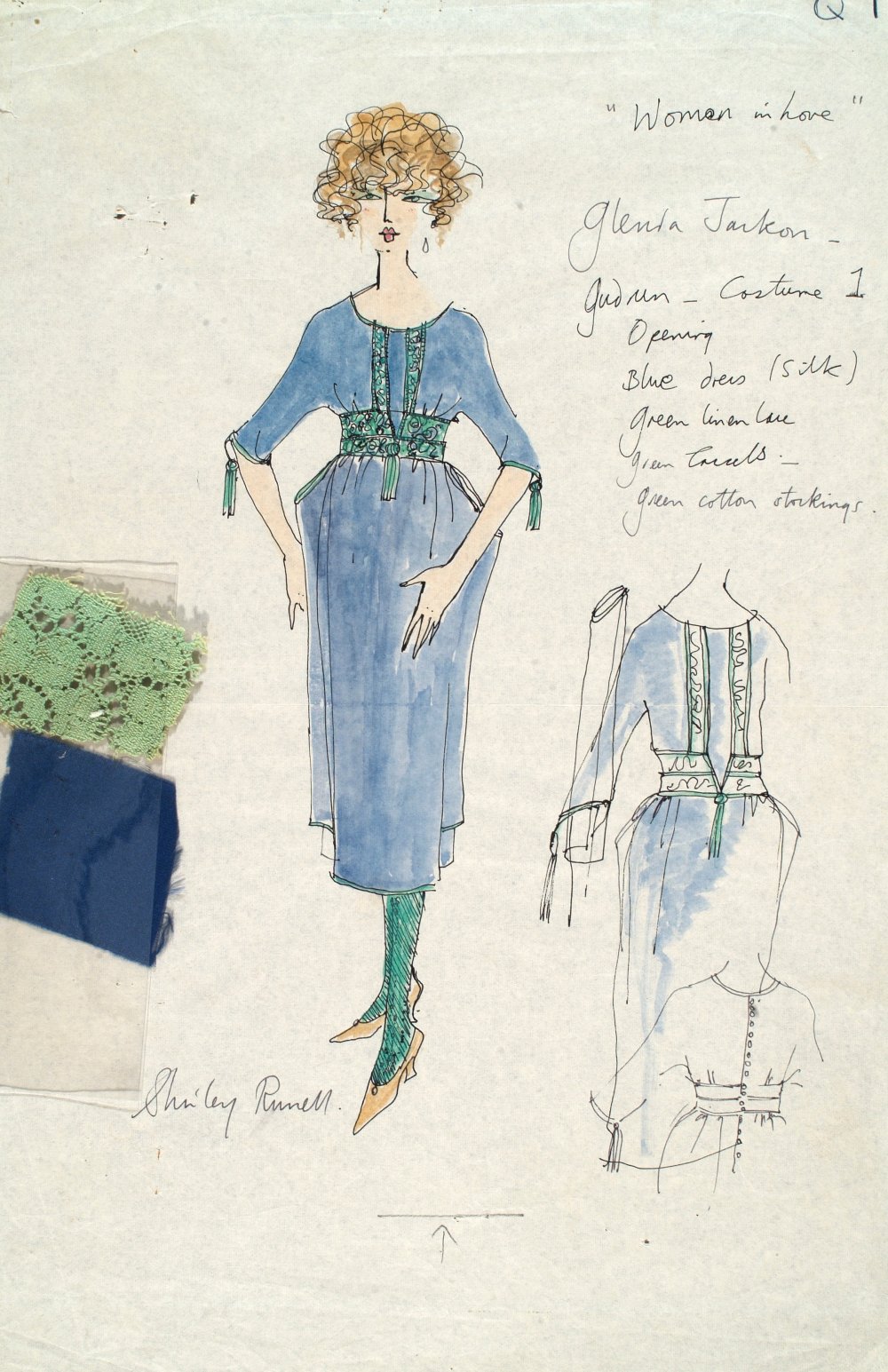 Costume design for Women in Love (1969) by Shirley Russell