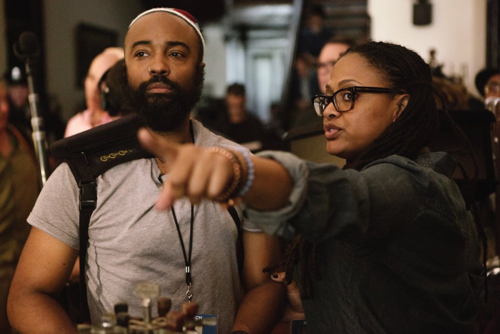Ava DuVernay directing DP Bradford Young on the set of Selma (2014)