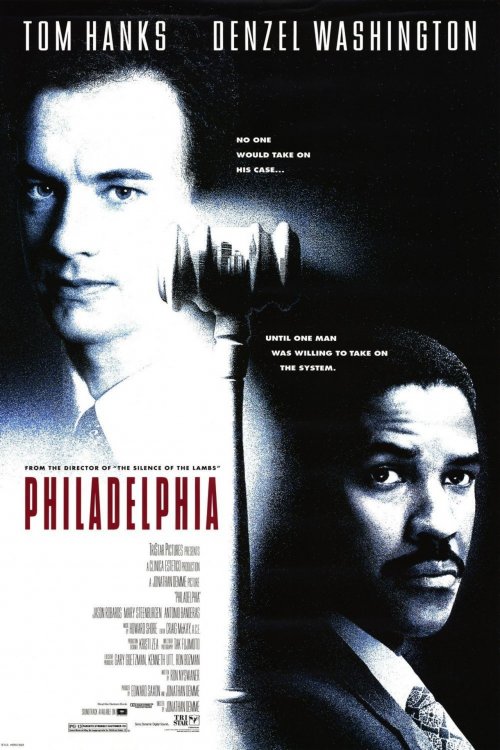 The US poster for Philadelphia (1993)