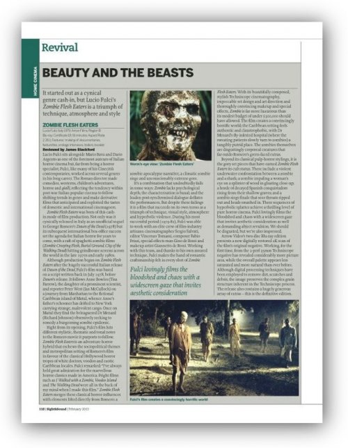 Read about Zombie Flesh Eaters in our February 2013 issue